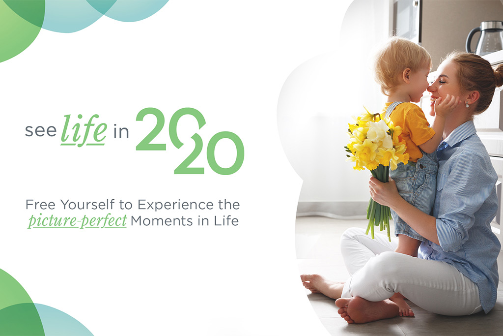 See Life in 2020 Spring image of young mother receiving yellow flowers from her child