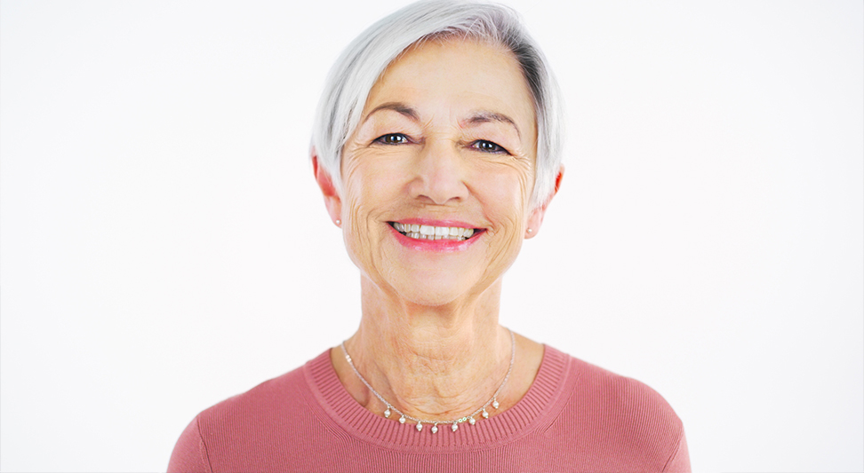 nJoy Vision Healthy Aging Month blog story image of smiling older woman