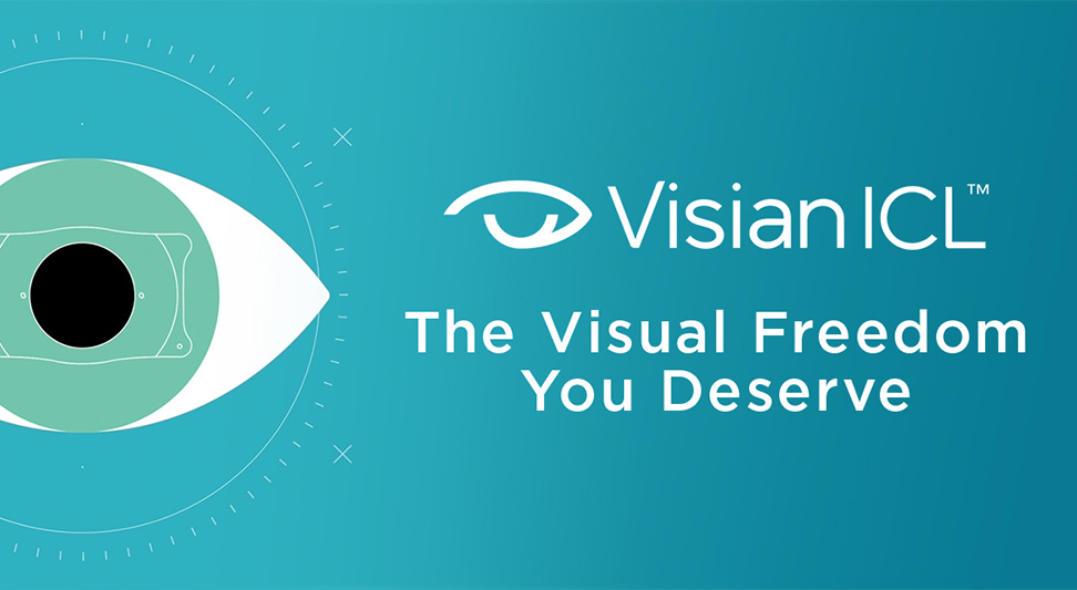 nJoy Vision LASIK alternatives blog post story image of Visian ICL logo and illustration