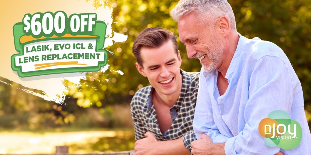 nJoy Vision 2026 Summer of LASIK, EVO ICL, and Lens Replacement Savings $600 LASIK Discount blog image