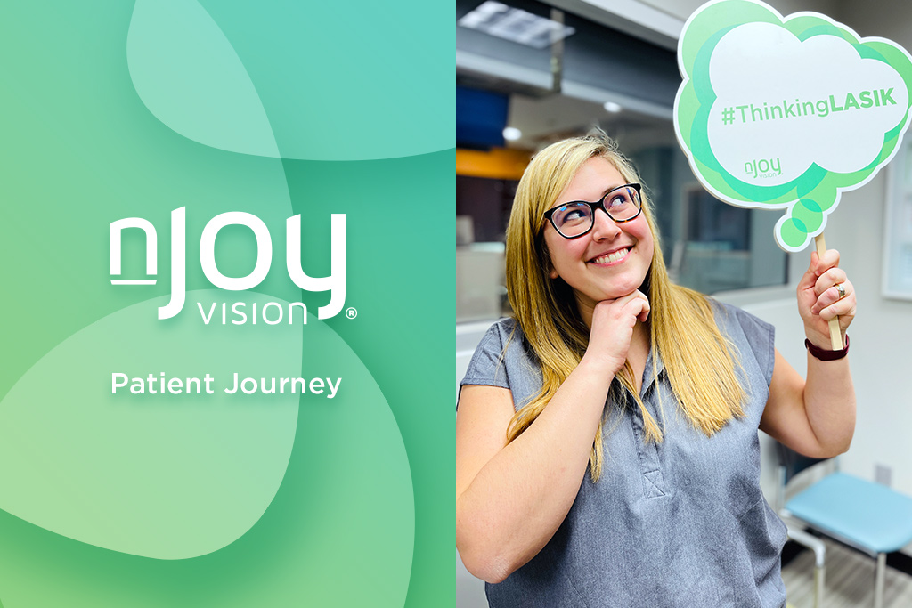 nJoy Vision OKC LASIK Blog Dr. Bri Prescott Patient Journey Feature Image